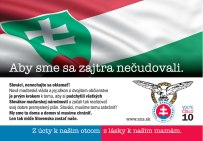Slota pártja a magyar nemzeti színekkel kampányol, no nem a  magyarok iránti szeretetbõl