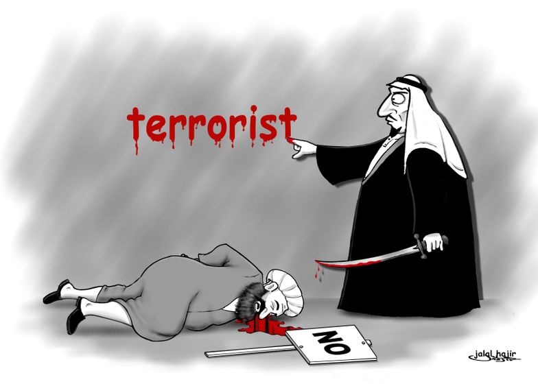 Szaúd-Arábia: Minden tüntetőre ráfogják, hogy terrorista. Es ha már terrorista, akkor az antiterror háborúban, mint George W. Bush lelkes tanítványai, a szaúdiak ki is végzik!