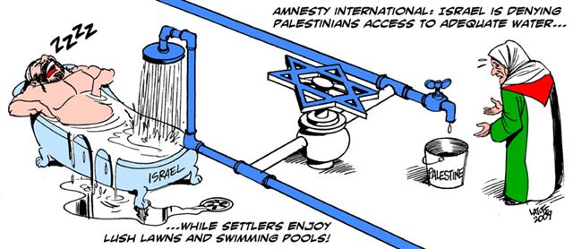 A víz "igazságos" elosztása Izraeliek és palesztinok között