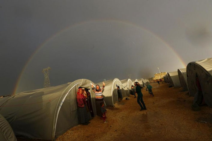 Kurd menekült tábor Irakban