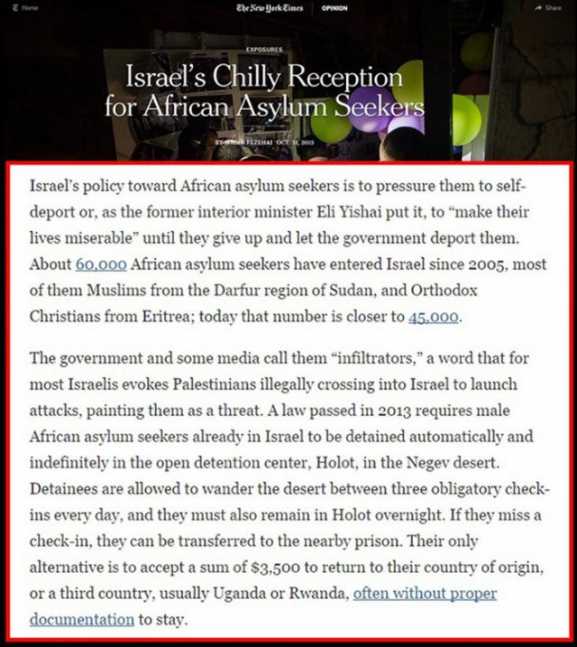 Die New York Times akaratan kivül leleplezi az izraeli képmutatast