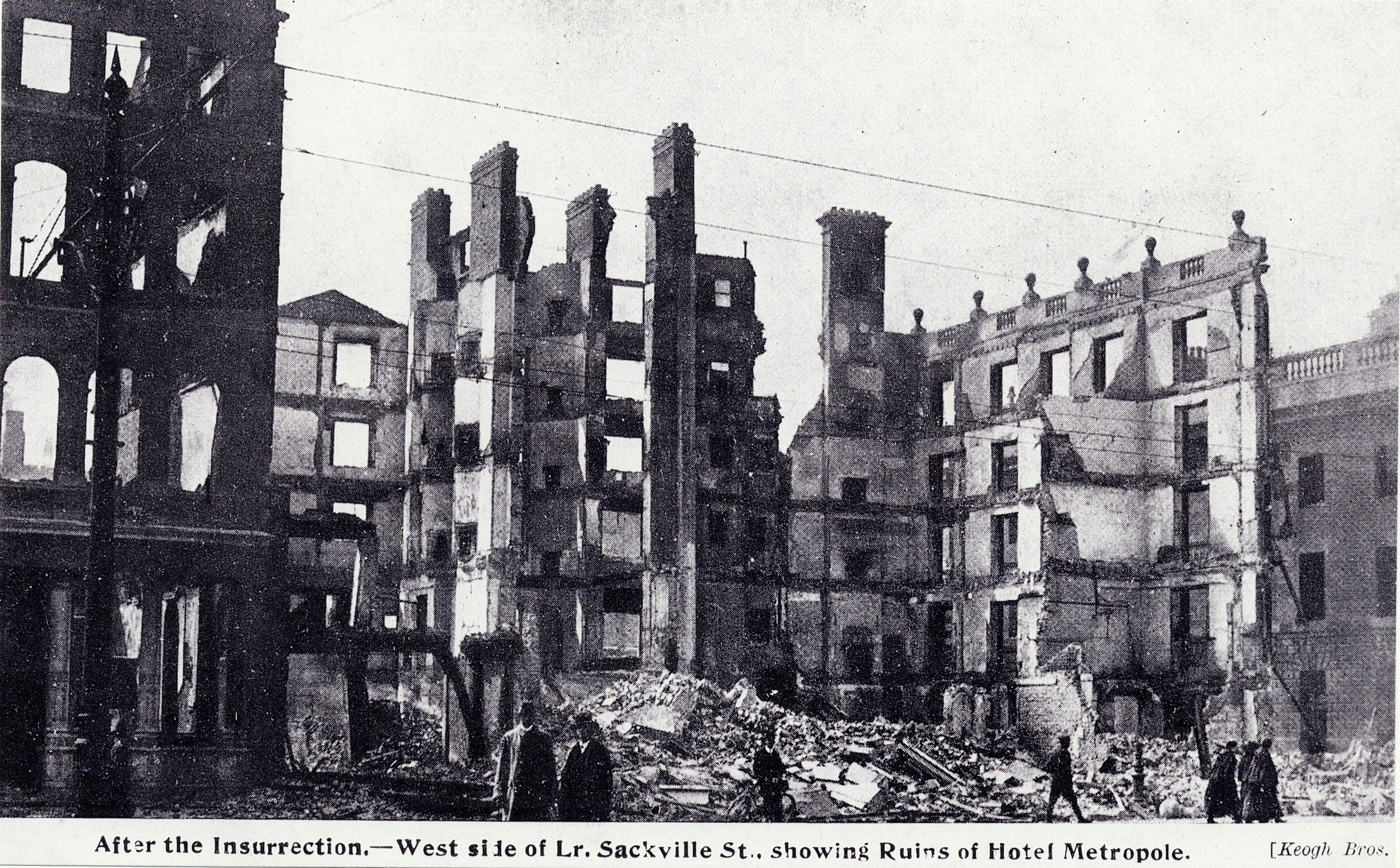 Sackville út, Dublinban az 1916-os húsvéti felkelés leverése utan