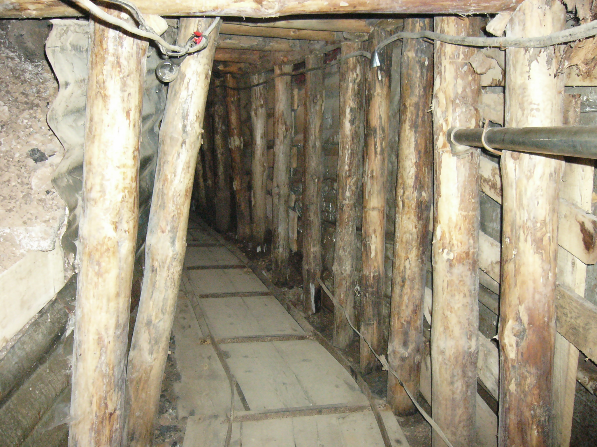 A szarajevói alagút egyik föld alatti szakasza